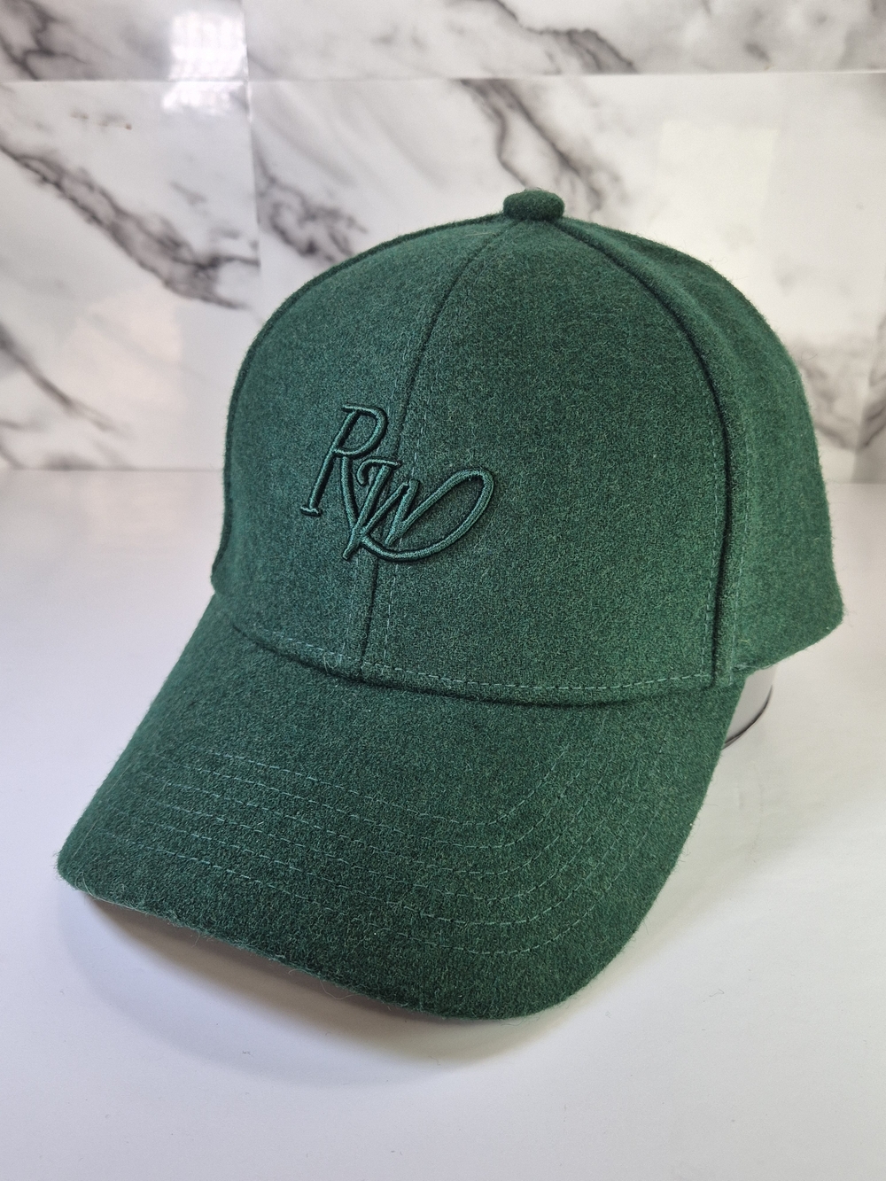 Rosewood Green Wool Blend Baseball Cap - Men’s Stylish Casual Hat